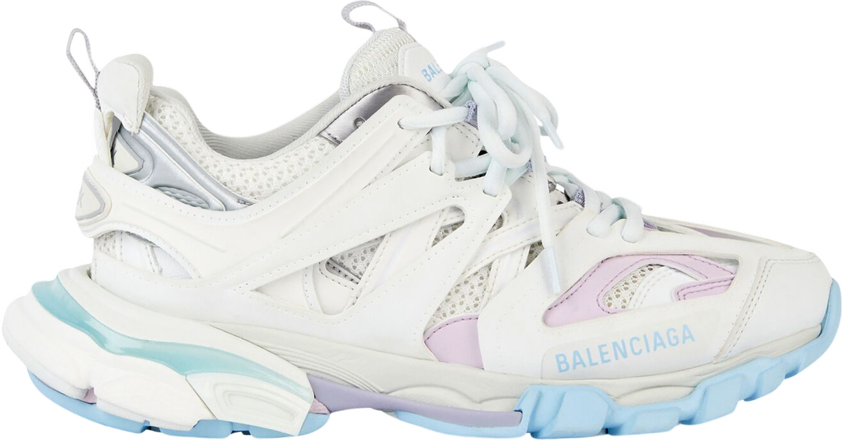 Balenciaga Triple S Sneaker Blanc Rose Bleu Ciel