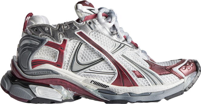 Balenciaga Runner Sneaker Blanc et Bordeaux