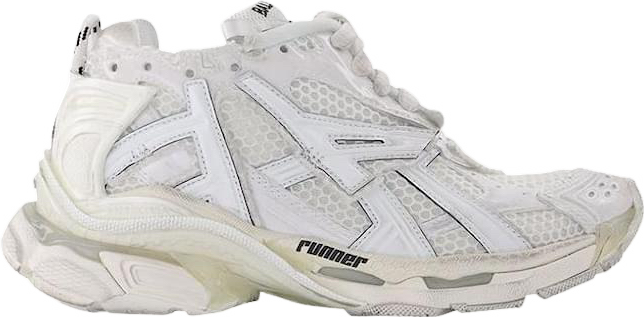 Baskets Runner Blanc et Gris - Design Sportif Volumineux