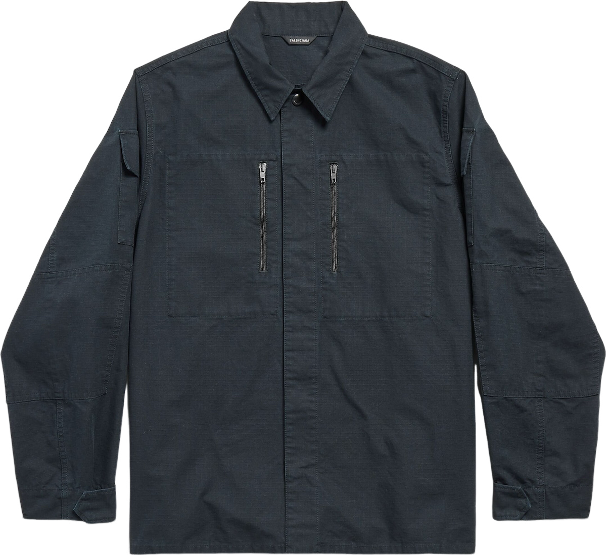 Balenciaga Chemise Cargo Noir Avec Zips