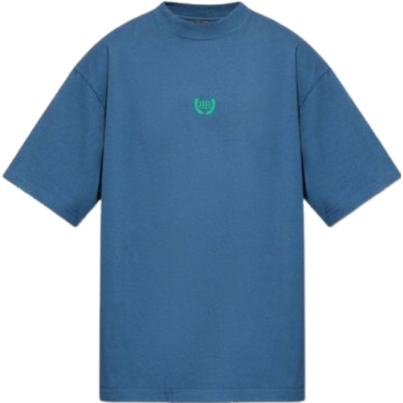 T-shirt Autre Logo Brodé Bleu Pétrole