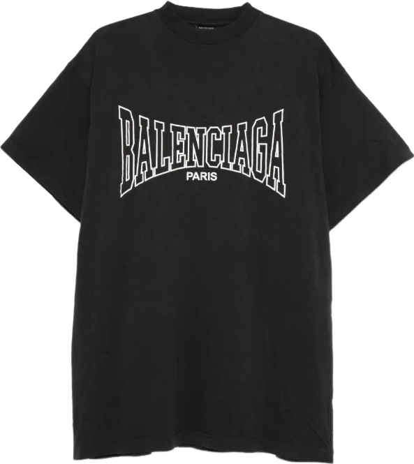 T-shirt Balenciaga Paris Noir