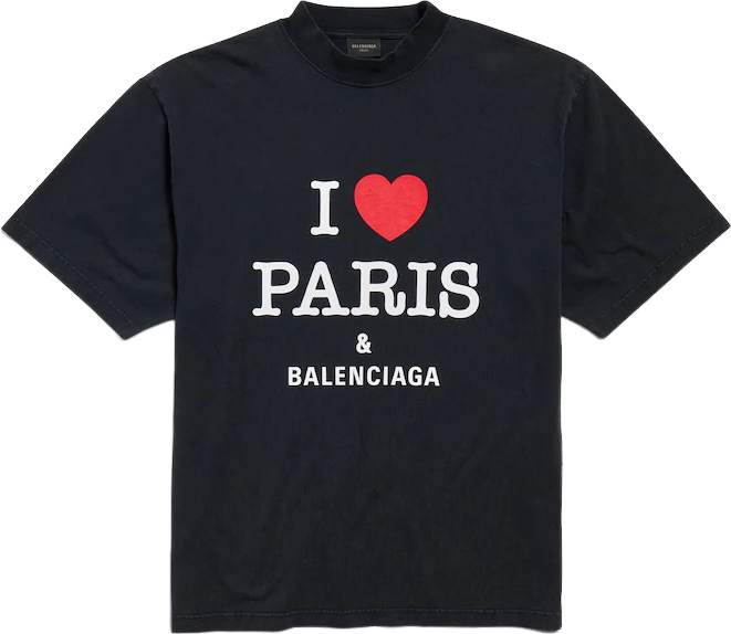 Balenciaga T-shirt I Love Paris & Balenciaga
