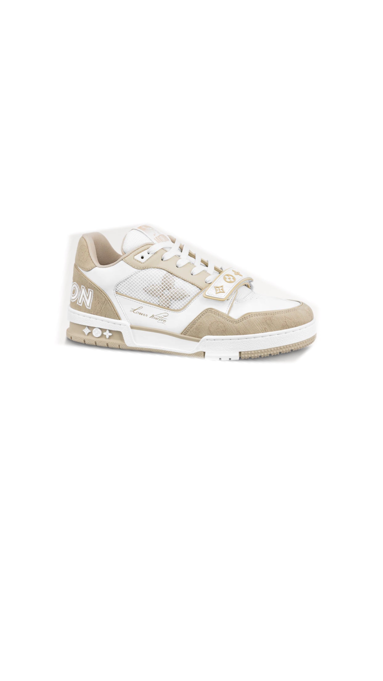 Sneaker Best Seller LV Trainer Blanc et Beige
