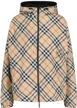 Burberry Veste à Carreaux Vintage Check avec Capuche