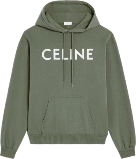 Céline Hoodie Logo Imprimé Coton