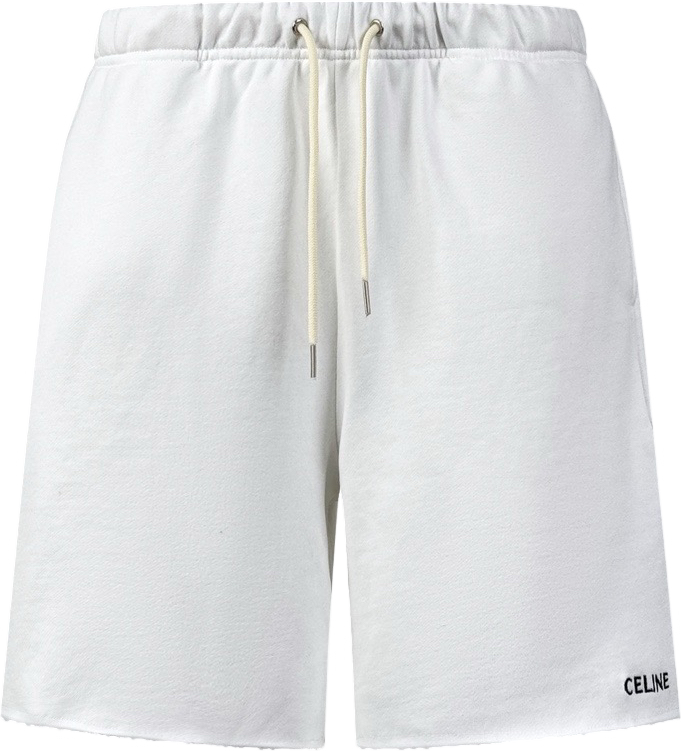 Short Céline Blanc Logo