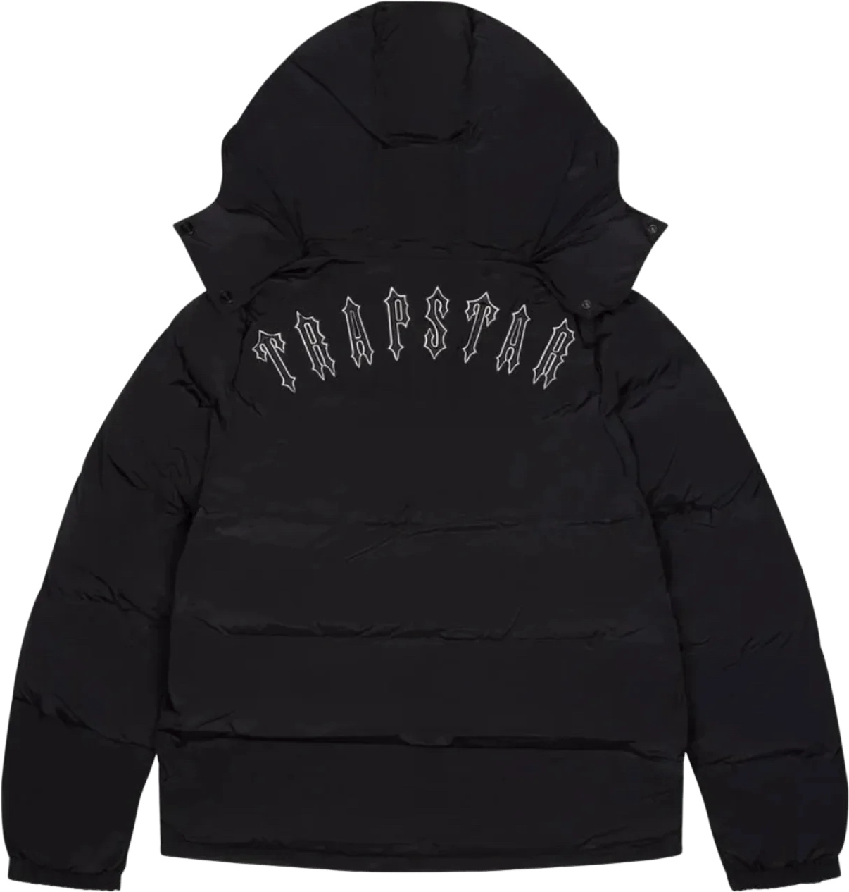 Puffer Jacket Trapstar Black avec Logo Embroidered
