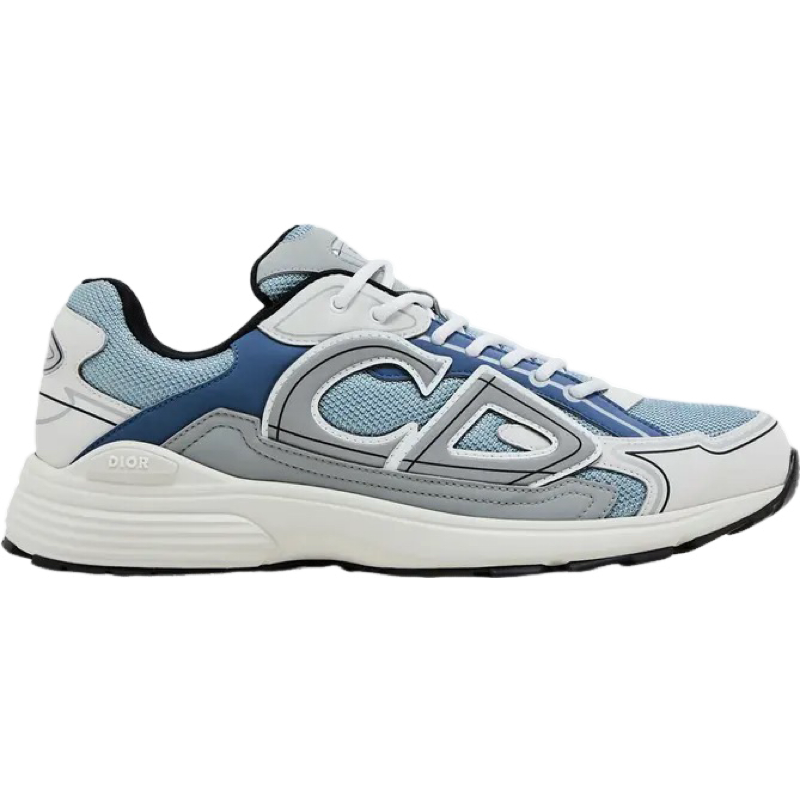 Dior B27 Sneaker Mesh et Cuir Bleu Blanc Gris