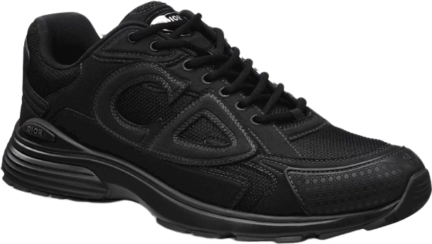 Sneaker de running noir avec détails gris