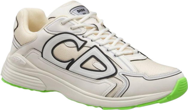 Sneaker Dior B-Bold Blanc et Vert Fluo