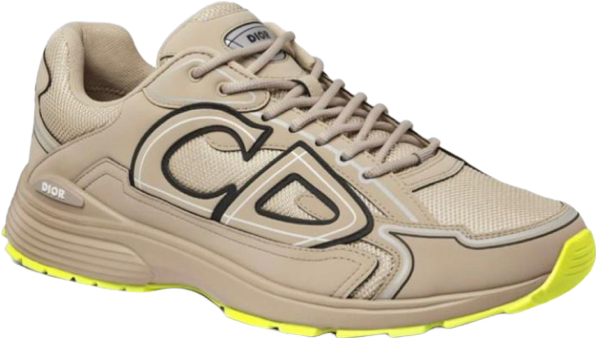 Sneaker Dior B30 Beige et Jaune Fluo