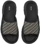 Sandales Dior Oblique Slides Noir