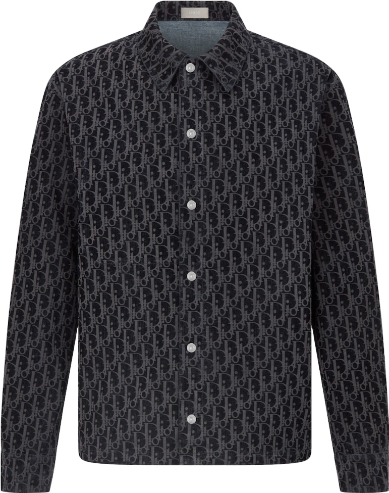 Chemise Dior Oblique en Jacquard Noir