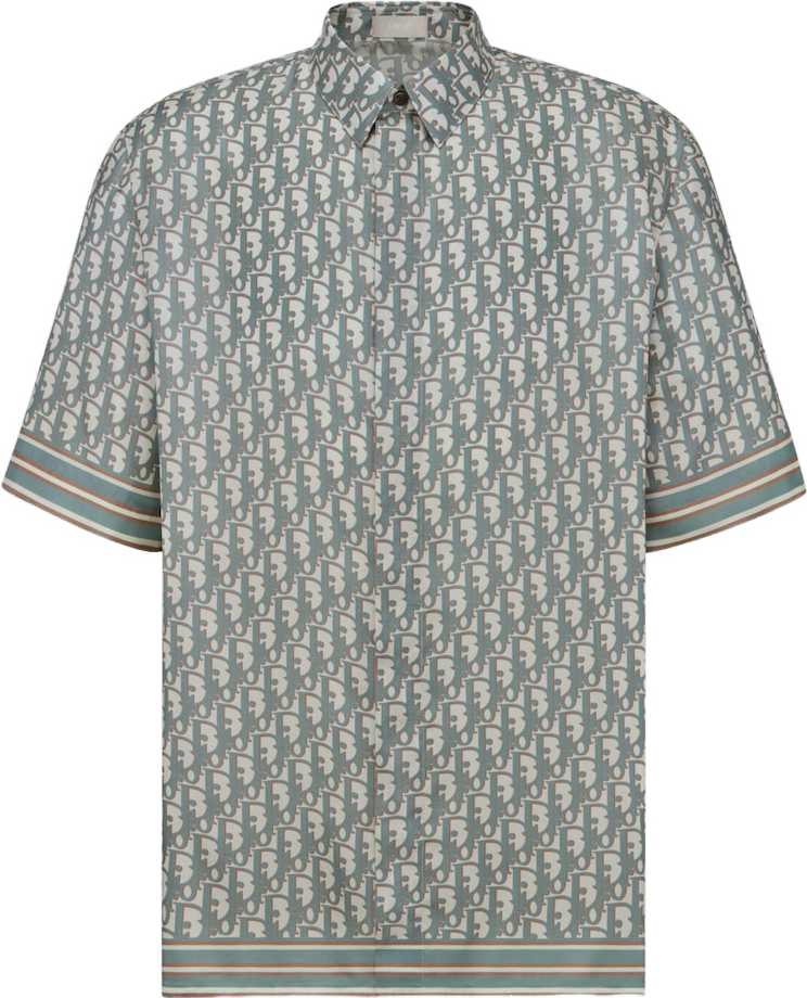 Dior Chemise Oblique Monogramme Grise