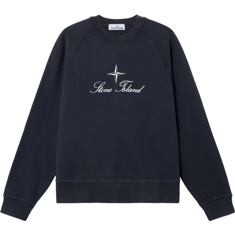 Stone Island Sweatshirt Logo Compass Noir