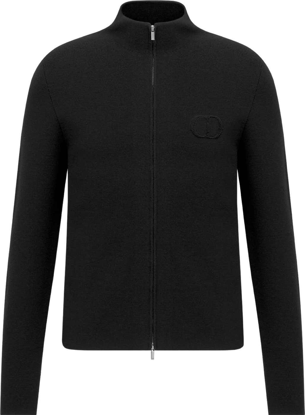 Veste Dior Zip-Up Wool Blend Black