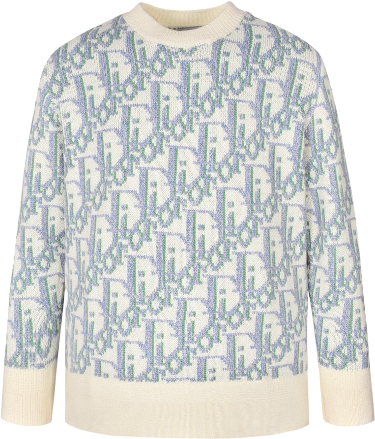 Pull jacquard monochrome à motif géométrique - Autre
