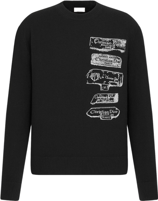 Pull Christian Dior à Logos Multiples
