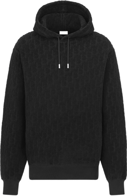 Hoodie Luxe Côtelé Noir à Capuche
