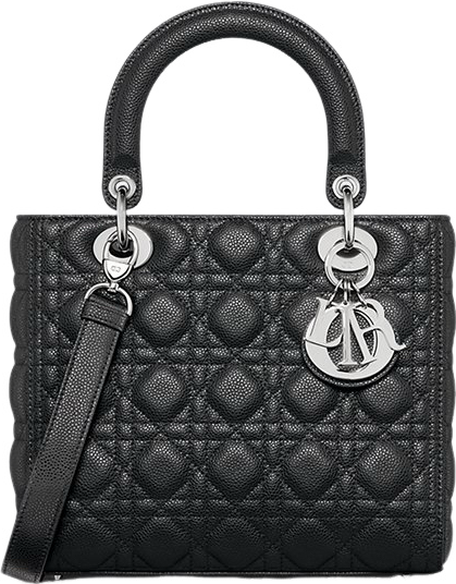 Sac Dior Lady Diorama Cannage Cuir Noir