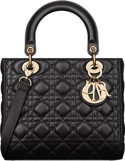 Dior Lady Diorissimo Sac à Main Matelassé Noir