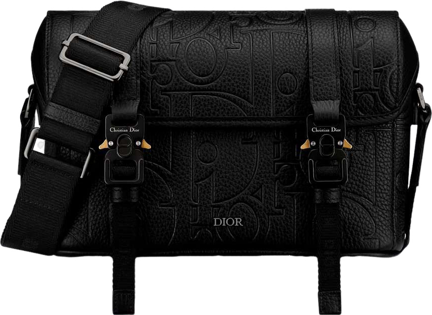 Sac Dior Messenger Monogram Oblique Noir