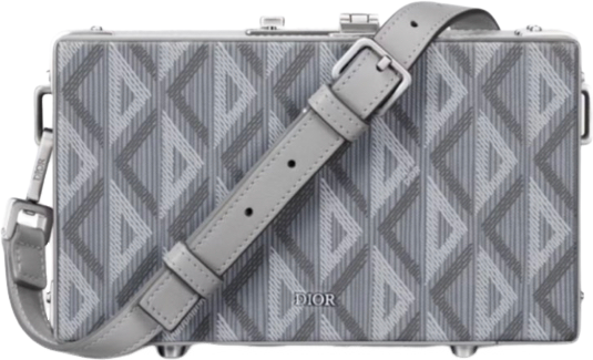 Valise Dior Oblique Grise avec Bandoulière