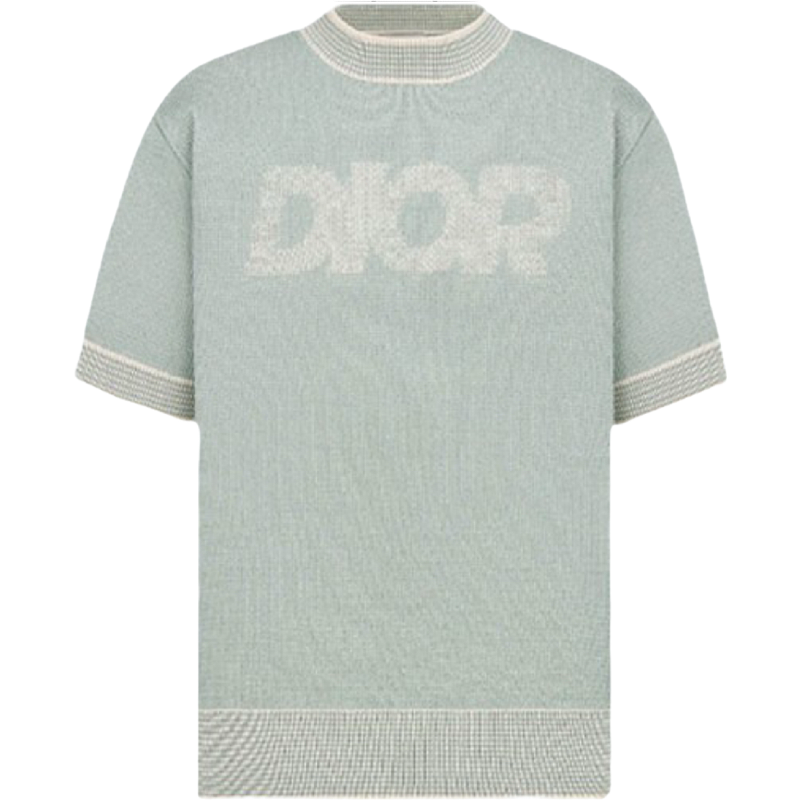 T-shirt oversized à logo 2023 en maille structurée