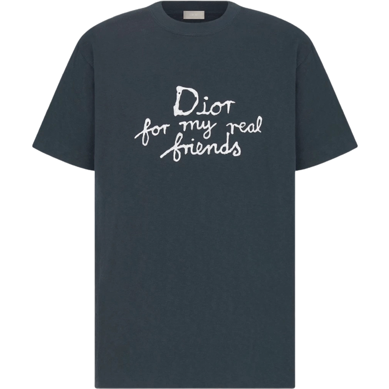 Dior Tee-shirt Oversized Dior For My Real Friends Noir