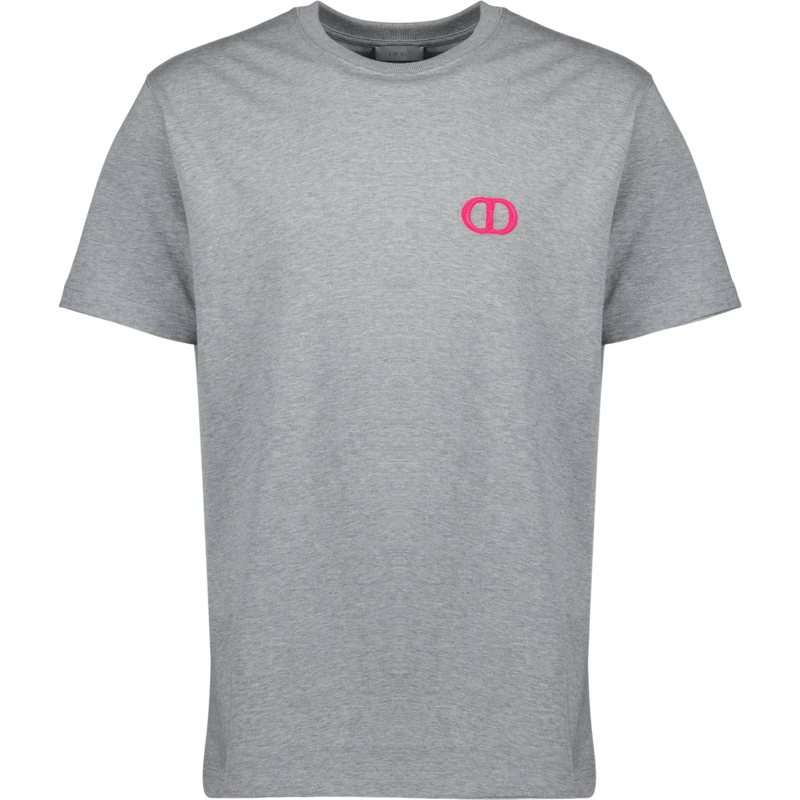 Tee-shirt Dior CD Logo Gris Chiné