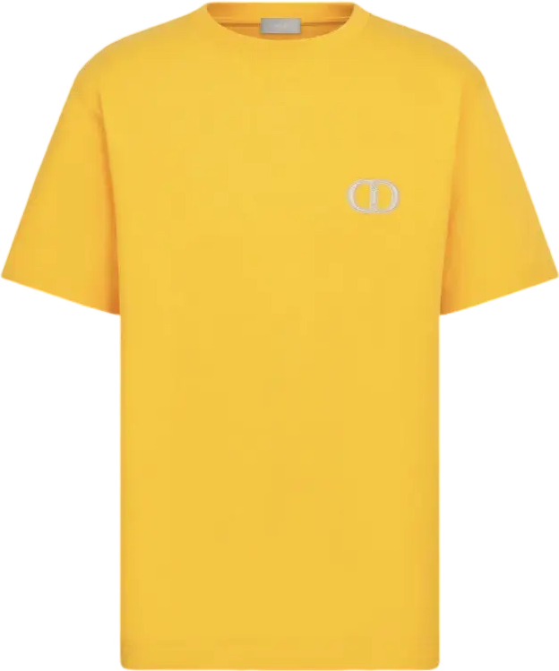 Dior T-Shirt CD Logo Jaune