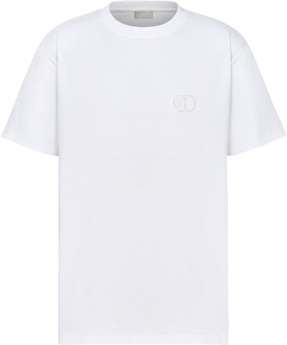 Dior T-shirt CD Logo Blanc