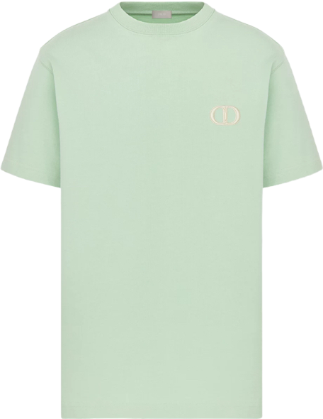 Dior T-Shirt CD Logo Coton Vert Menthe