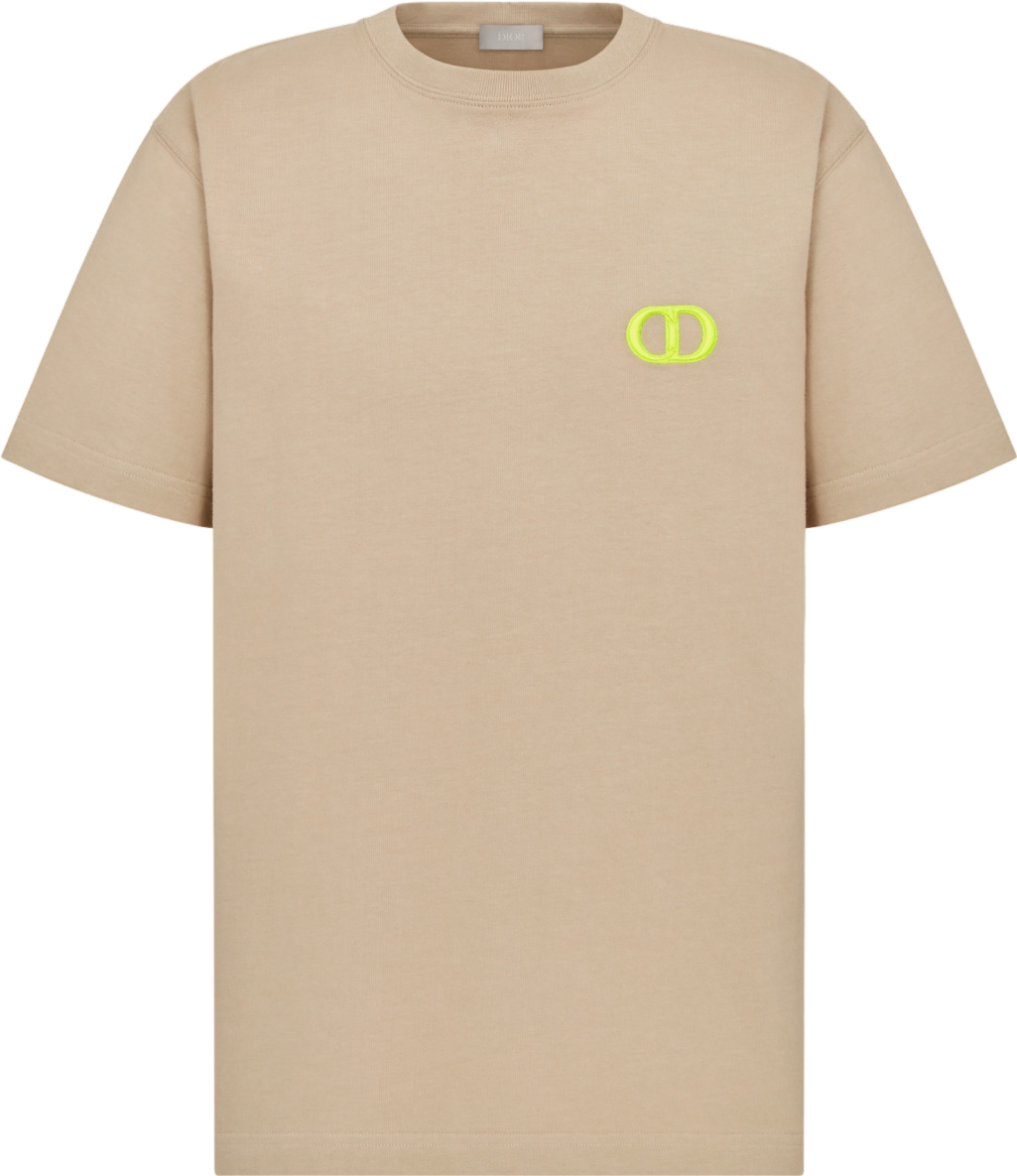Dior T-Shirt Oversized CD Logo Beige