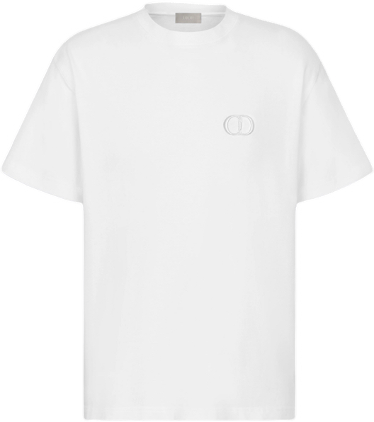 Dior T-shirt CD Logo Blanc