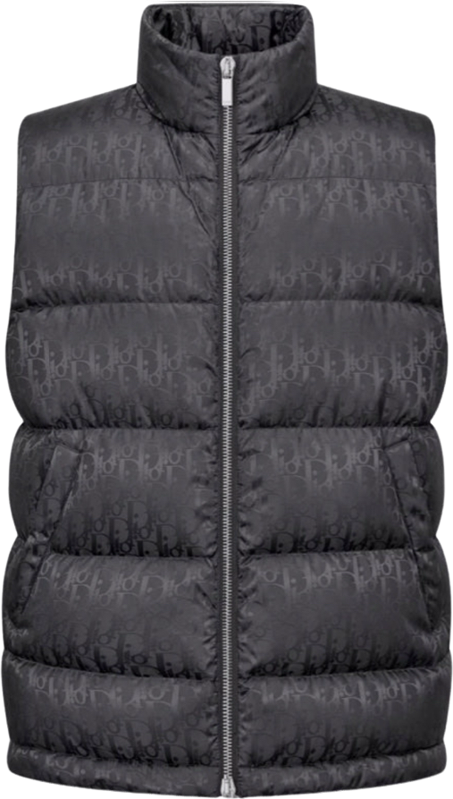 Dior Gilet Doudoune Monogram Noir
