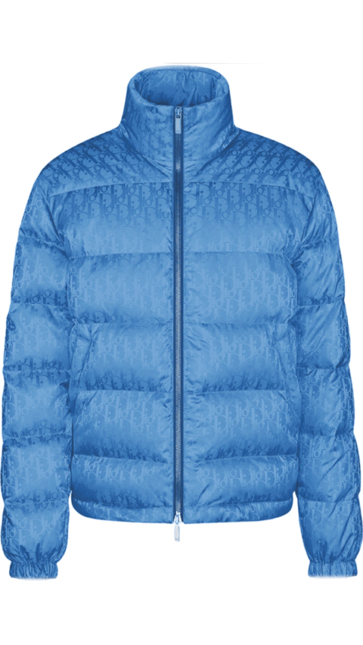 Dior Puffer Jacket Monogram Blue