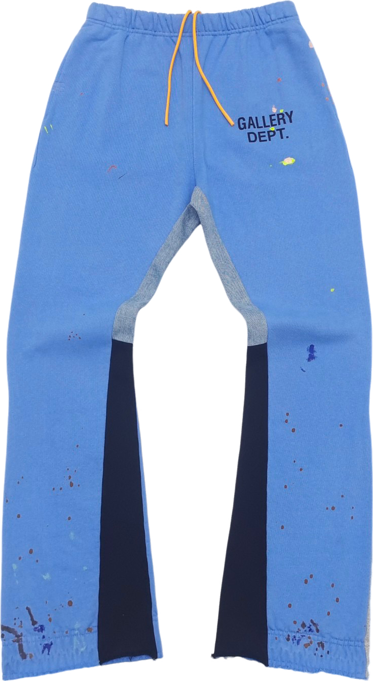Gallery Dept. Pantalon Jogging Bleu à Détails Contrastants