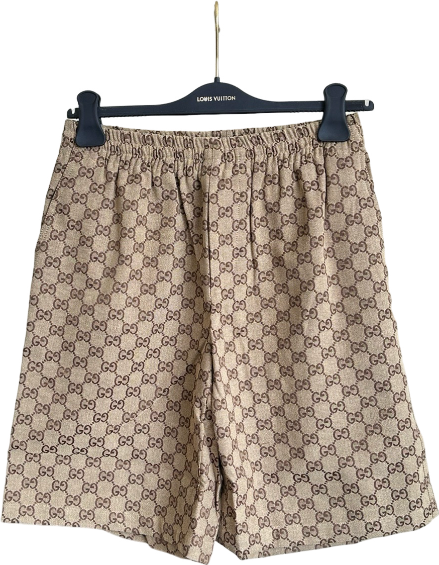 Short Été Lisse Monogram GG Motif Beige