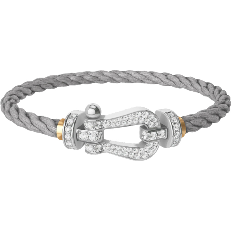 Bracelet Fred Force 10 Câble Acier et Diamants