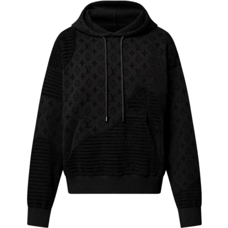 Pull à Capuche Monogram Noir Luxe