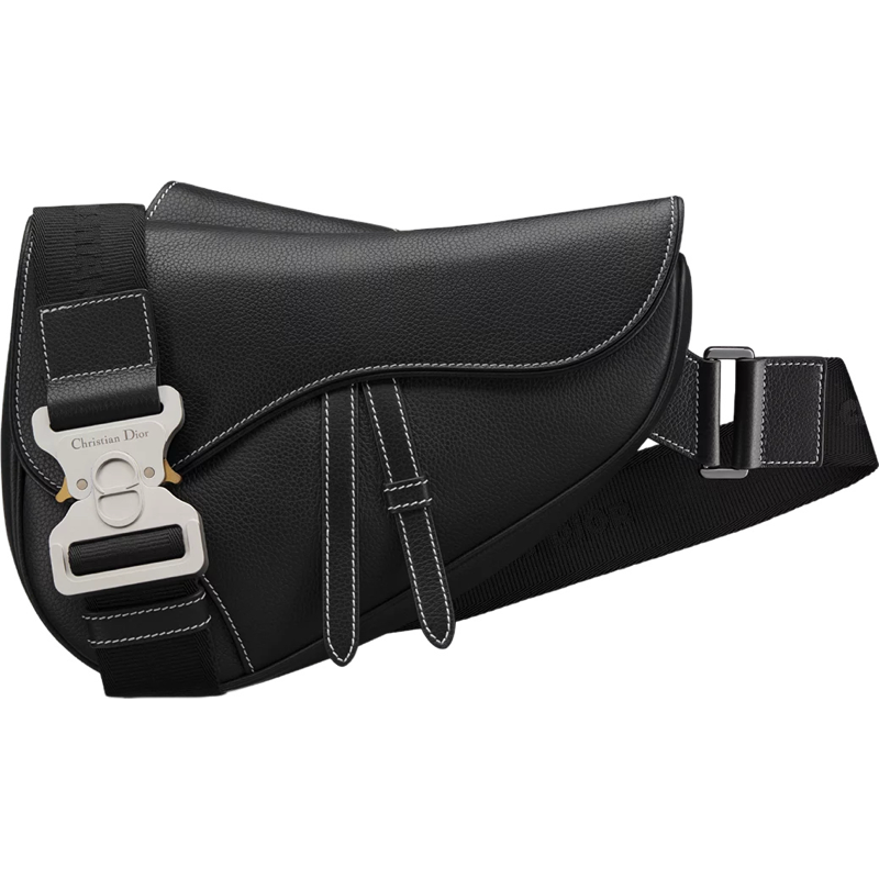 Sac Christian Express Saddle Bag en Cuir Noir avec Sangle Ajustable