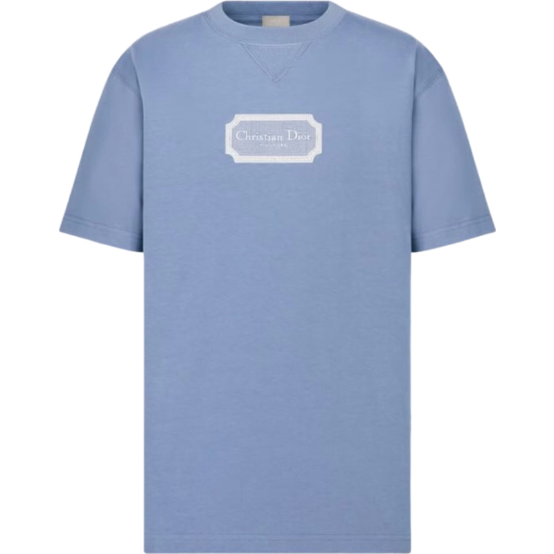 T-shirt Christian Express Logo Boutique Bleu Ciel