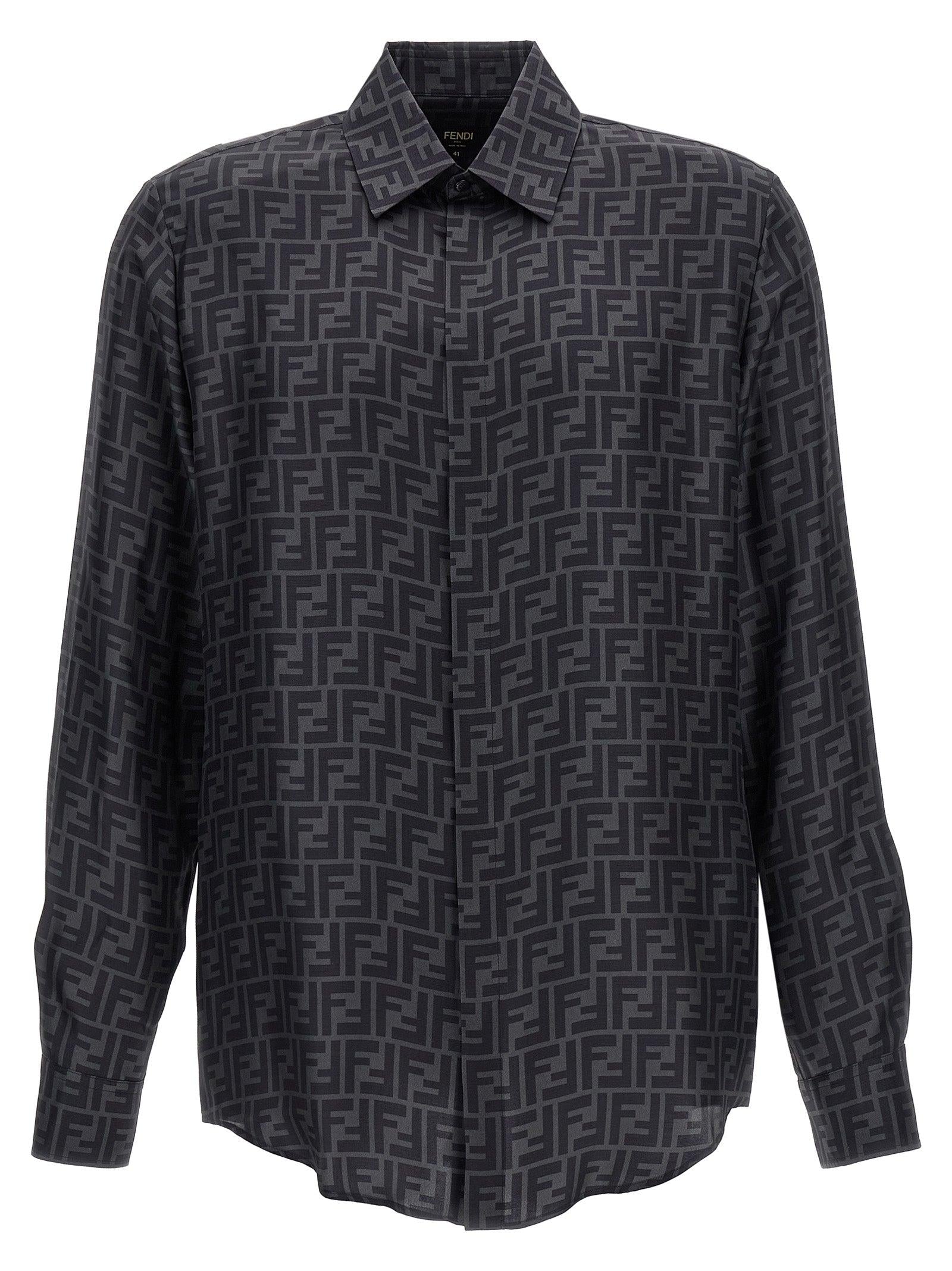 Chemise Fendi Zucca Monogram Noir