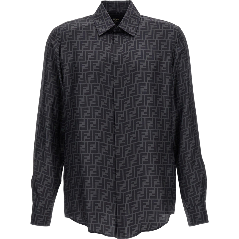 Fendi Chemise Zucca FF Monogram Gris Charcoal