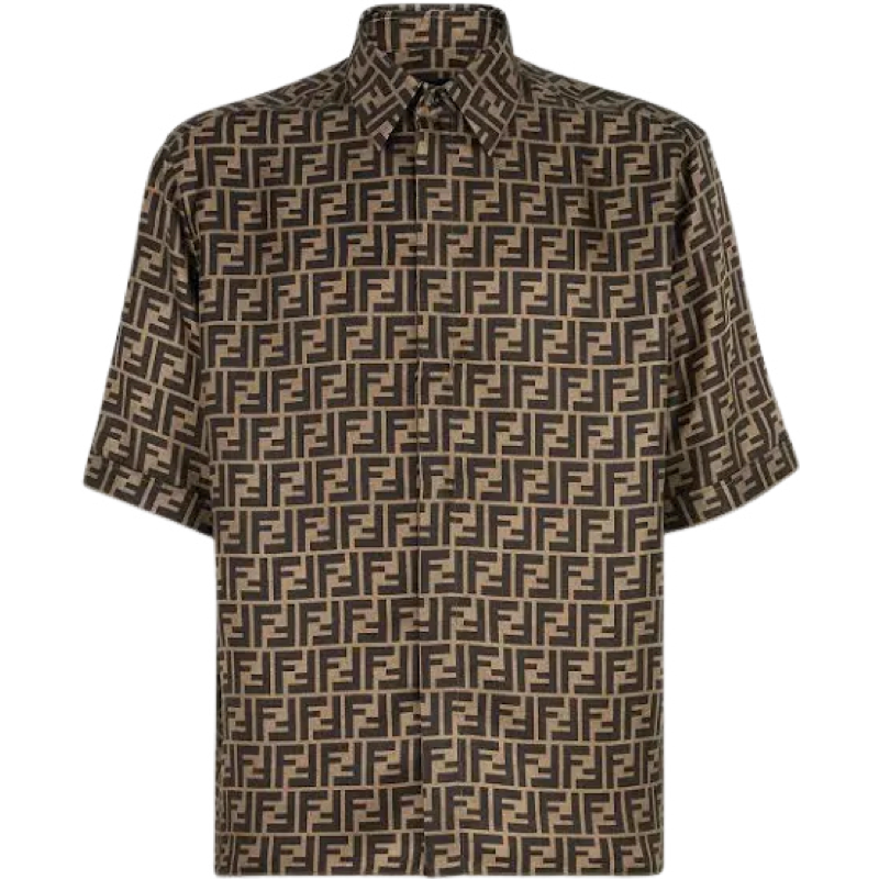 Fendi Chemise Monogram FF Motif Jacquard