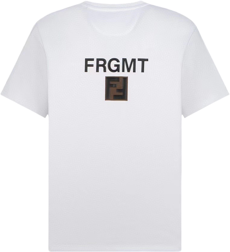 Fendi FRGMT T-Shirt Blanc Logo