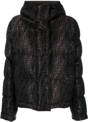 Fendi Doudoune Zucca Monogram Noir