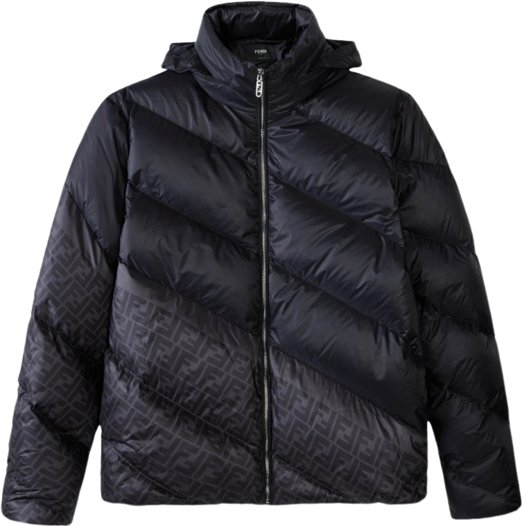 Fendi Doudoune Matelassée Monogram Noire